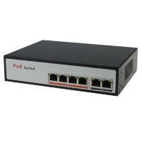 4-х Портовый смарт POE свитч для камер видеонаблюдения, EF1006P-E 4-х Портовый смарт POE свитч для камер видеонаблюдения, EF1006P-E