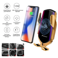 Автомобильная беспроводная зарядка-держатель с сенсорным датчиком Smart Sensor Car Wireless R1 Автомобильная беспроводная зарядка-держатель с сенсорным датчиком Smart Sensor Car Wireless R1