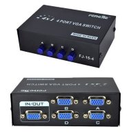 VGA сплиттер / КВМ свитч на 4 порта, VGA-15-4 VGA сплиттер / КВМ свитч на 4 порта, VGA-15-4
