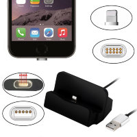 Беспроводная магнитная зарядка - док станция для IPHONE с разъемом Lightning, IDI3IN1 Беспроводная магнитная зарядка - док станция для IPHONE с разъемом Lightning, IDI3IN1