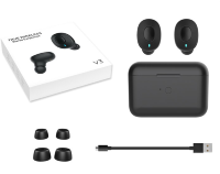 100% Беспроводные наушники Bluetooth гарнитура с портативным чехлом – зарядкой и функцией PowerBank, GS-V3 100% Беспроводные наушники Bluetooth гарнитура с портативным чехлом – зарядкой и функцией PowerBank, GS-V3