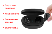 100% Беспроводные наушники Bluetooth гарнитура с портативным чехлом - зарядкой, GS-V8 100% Беспроводные наушники Bluetooth гарнитура с портативным чехлом - зарядкой, GS-V8