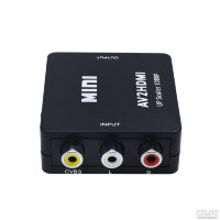 Адаптер конвертер / переходник / преобразователь с RCA (тюльпаны, колокольчики) на HDMI Адаптер конвертер / переходник / преобразователь с RCA (тюльпаны, колокольчики) на HDMI