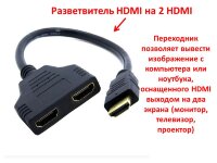 Разветвитель HDMI на 2 HDMI Разветвитель HDMI на 2 HDMI