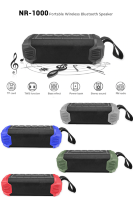 Влагозащищенная беспроводная портативная Bluetooth колонка + Power Bank на 4000 mAh, New Rixing NR-1000 Влагозащищенная беспроводная портативная Bluetooth колонка + Power Bank на 4000 mAh, New Rixing NR-1000