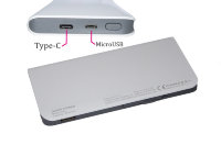 Стильный универсальный Power Bank внешний аккумулятор с опцией быстрой зарядки, с заявленной емкостью 12000 мАч, ID105PX Стильный универсальный Power Bank внешний аккумулятор с опцией быстрой зарядки, с заявленной емкостью 12000 мАч, ID105PX