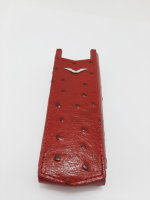 Чехол для Верту Vertu Signature S Design, Вертикальный Бордовый Страусиная кожа Чехол для Верту Vertu Signature S Design, Вертикальный Бордовый Страусиная кожа