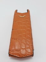 Чехол для Верту Vertu Signature S Design, Вертикальный Рыжий Крокодиловая кожа Чехол для Верту Vertu Signature S Design, Вертикальный Рыжий Крокодиловая кожа