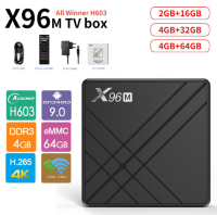 Android 9.0 TV приставка с памятью 4GB/64GB на 4-х ядерном процессоре Allwinner H603, модель Х96 М Android 9.0 TV приставка с памятью 4GB/64GB на 4-х ядерном процессоре Allwinner H603, модель Х96 М