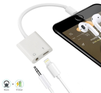 Переходник Lightning - 3.5 mm jack/Lightning 8-pin, модель LH009 Переходник Lightning - 3.5 mm jack/Lightning 8-pin, модель LH009