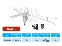 Уличная активная телевизионная антенна с поворотным механизмом и пультом дистанционного управления, 05AEL Уличная активная телевизионная антенна с поворотным механизмом и пультом дистанционного управления, 05AEL