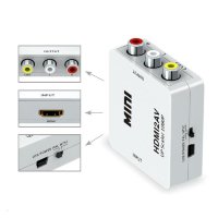 Адаптер конвертер / переходник / преобразователь с HDMI на RCA (тюльпаны, колокольчики) Адаптер конвертер / переходник / преобразователь с HDMI на RCA (тюльпаны, колокольчики)