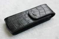 Чехол для Верту Vertu Signature S Design, Вертикальный Черный Крокодиловая кожа Чехол для Верту Vertu Signature S Design, Вертикальный Черный Крокодиловая кожа