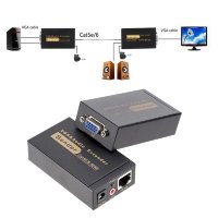 Активный репитер/удлинитель/усилитель сигнала VGA + звук до 100 м по витой паре (патч-корд RJ45), FY-1225A Активный репитер/удлинитель/усилитель сигнала VGA + звук до 100 м по витой паре (патч-корд RJ45), FY-1225A