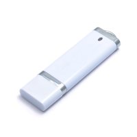 USB флешка пластиковая для брендирования, 16GB (Белая) USB флешка пластиковая для брендирования, 16GB (Белая)
