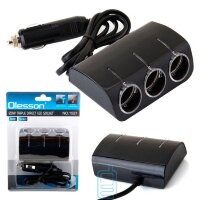 Разветвитель/ Тройник гнезда прикуривателя с LED подсветкой, ITEM 1521 Разветвитель/ Тройник гнезда прикуривателя с LED подсветкой, ITEM 1521