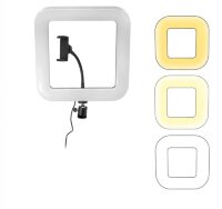 Квадратная светодиодная селфи лампа с держателем для телефона, D35 BEAUTY LIVE SQUARE LIGHT CST-318 Квадратная светодиодная селфи лампа с держателем для телефона, D35 BEAUTY LIVE SQUARE LIGHT CST-318